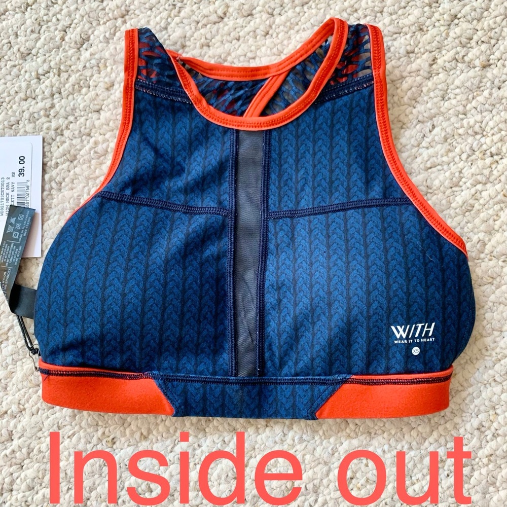 NWT Bandier Sports Bra w/ Mesh Detailing - Picture 4 of 7